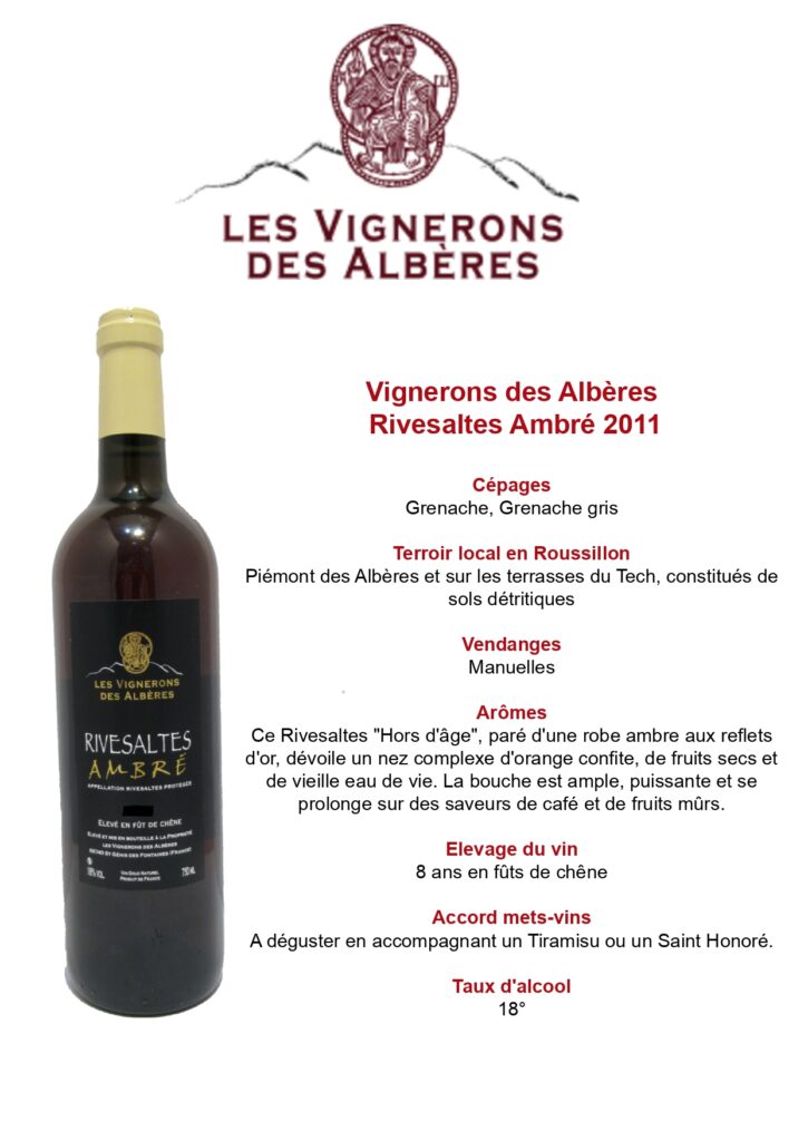 Rivesaltes Ambré Le petit marché catalan